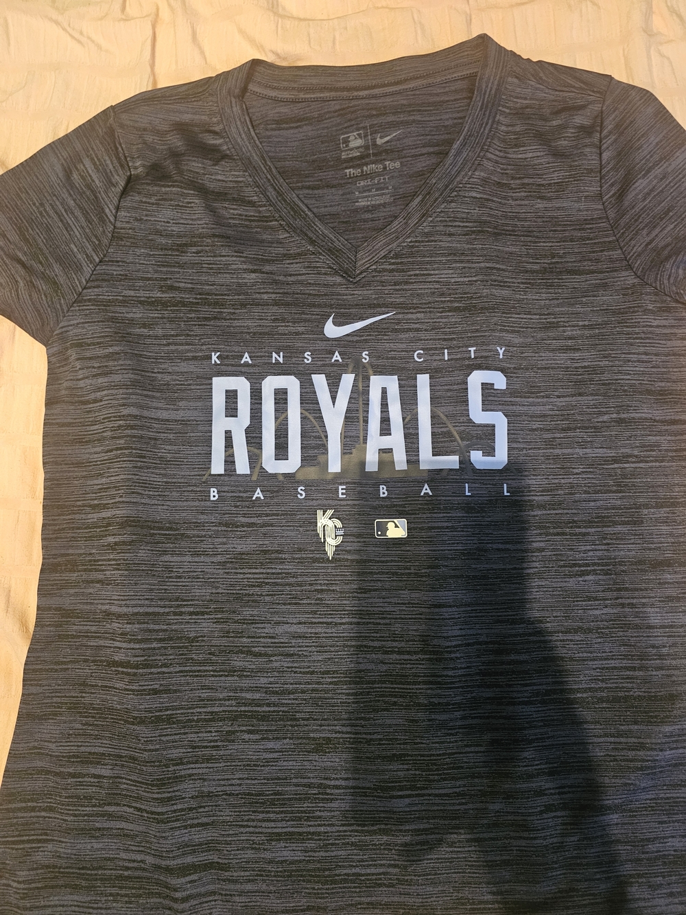 Nike Kansas City Royals Gray V-Neck Tee